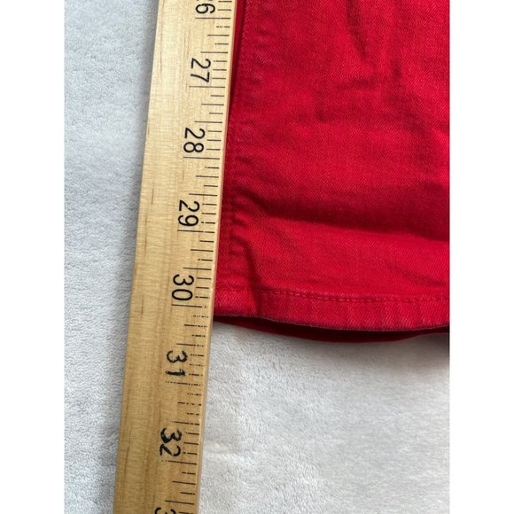 Hudson Jeans Womens 26 Red Colette Midrise Skinny USA - Picture 8 of 9